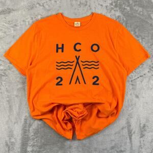 Hollister Calfornia hco tepee 22 orange size medium